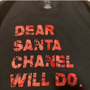 Brand new no tags  Black Size medium  DEAR SANTA CHANEL WILL DO